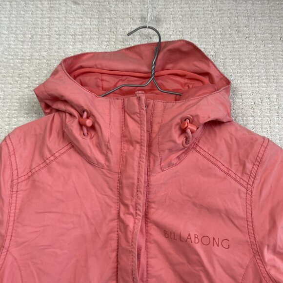 Y2K BILLABONG Womens Size XS Pink 10K Hooded Snow Skiing Snowboard Jacket Skate - Picture 5 of 16
